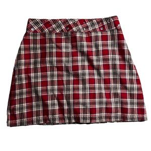 Plaid Mini Skirt